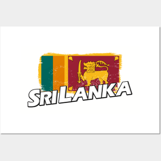 Sri Lanka flag Posters and Art